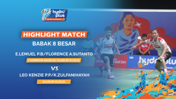 Highlight Match Day 4 - Endrasute Lemuel Pranata Budi / Florence Alicia Sutanto (CHAMPION MADIUN / DJARUM KUDUS) VS Leo Kenzie Putra Pratama / Khanza Zulfanihayah (DJARUM KUDUS )