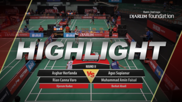 Asghar Herfanda/Rian Canna Varo (Djarum Kudus) VS Agus Supianur/Muhammad Amin Faisal (Berkat Abadi)