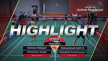 Rahmat Hidayat/Shelandry V (Djarum Kudus) VS M Galih/Salsabila Prameswara (Exist Jakarta)