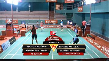 Kenas Adi H./ Deariska Putri M. (PB DJARUM) VS Ariyanto Haryandi Andreani Ratna (CITRARAYA UNESA)