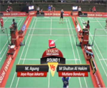 M Agung (JAYA RAYA JAKARTA) VS M Shulton Al Hakim (MUTIARA BANDUNG) 