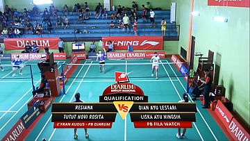 Resiana/ Tutut Novi R. (PB DJARUM - E'FRAN KUDUS) VS Dian Ayu L./ Liska Ayu N. (PB FILA WATCH)