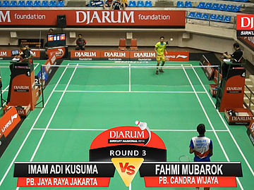 Imam Adi Kusuma (PB. JAYA RAYA JAKARTA) VS Fahmi Mubarok (PB. CANDRA WIJAYA)