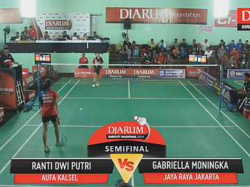 Ranti Dwi Putri (PB AUFA KALSEL) VS Gabriella Moningka (PB JAYA RAYA JAKARTA)