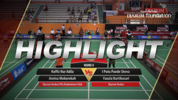 Haffiz Nur Adila/Annisa Mubarokah VS I Putu Pande Sheva/Fauzia Kartikasari (Djarum Kudus)