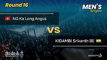 Round 16 | MS | NG Ka Long Angus (HKG) vs KIDAMBI [8] (IND) | Blibli Indonesia Open 2019