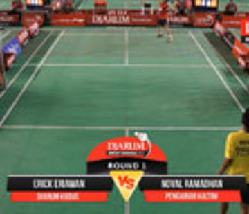 Noval Ramadhan (Pengairan Kaltim) VS Erick Eriawan (Djarum Kudus)
