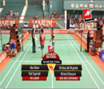 Abu Bakar - Tedi Supriadi (PB DJARUM) VS Krishna Adi Nugraha - Richard Kuncoro (JAYA RAYA SURYANAGA) 