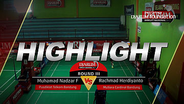 Muhamad Nadzar F (Pusdiklat Telkom Bandung) VS Rachmad Herdiyanto (Mutiara Cardinal Bandung)
