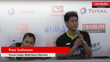 Press Conference - Praveen Jordan/Melati Daeva Oktavianti (Indonesia)